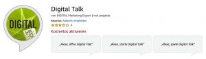 Podcast DIGITAl talk - Alexa Skill aktivieren